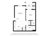 Crossroad Commons_1 Bedroom B-ADA_2D Floor Plan